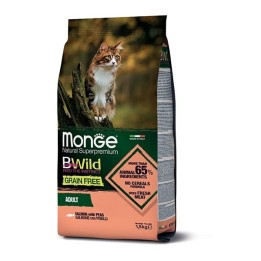 Monge - BWild Grain Free Adult con Salmone e Piselli 1,5  kg
