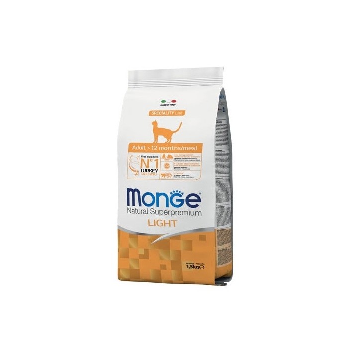 Monge - Natural Superpremium Adulto Light Tacchino  1,5  kg