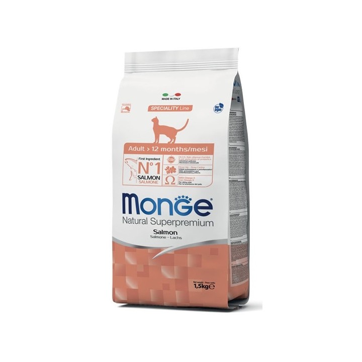 Monge - Natural Superpremium Adult con Salmone 10  kg